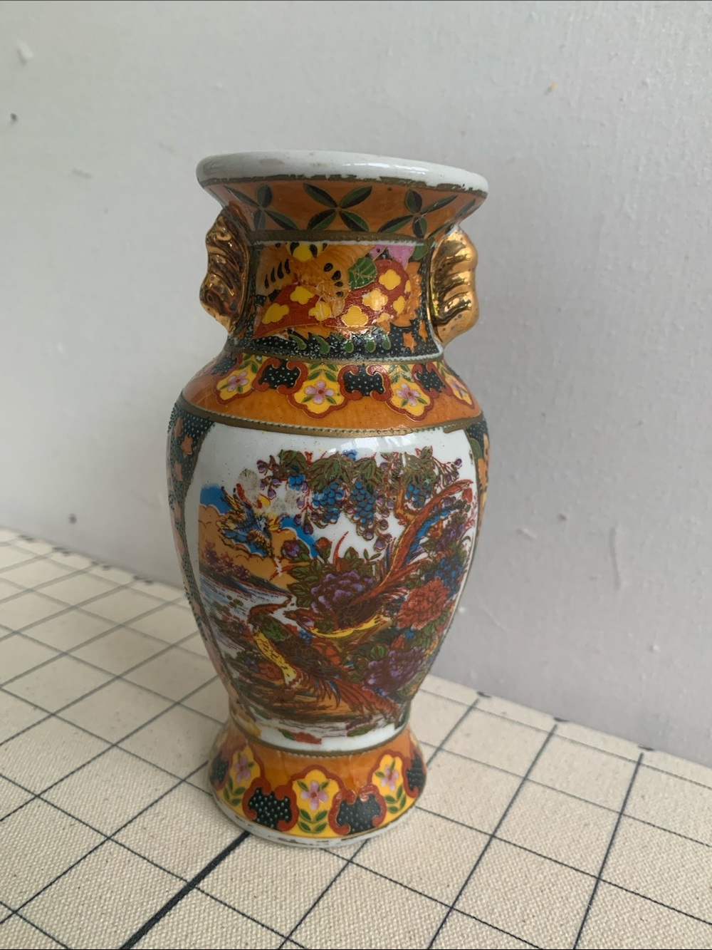 Vintage Satsuma Style Vase by K Collection